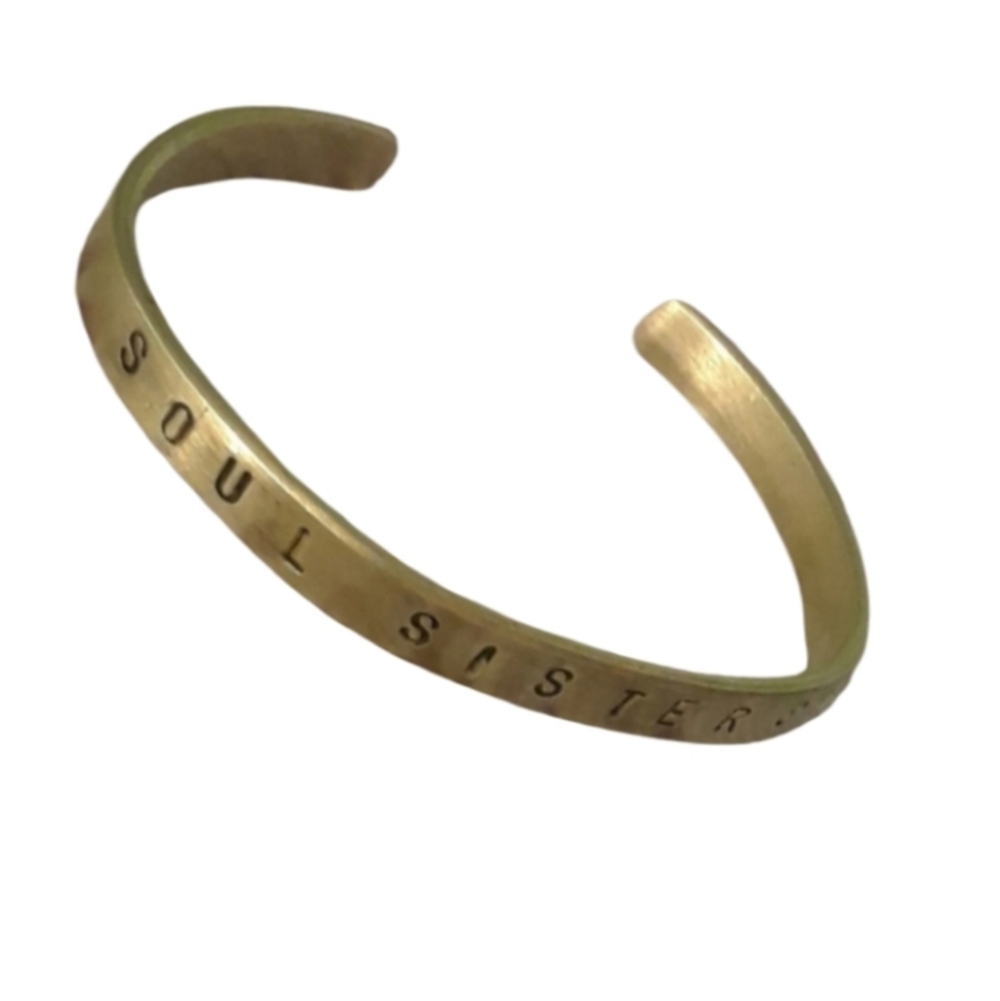 Soul Sisters cuff copper bracelet